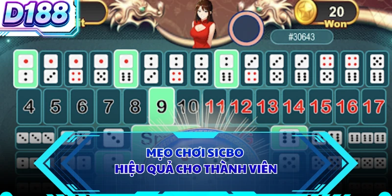 Mẹo chơi sicbo hiệu quả cho thành viên